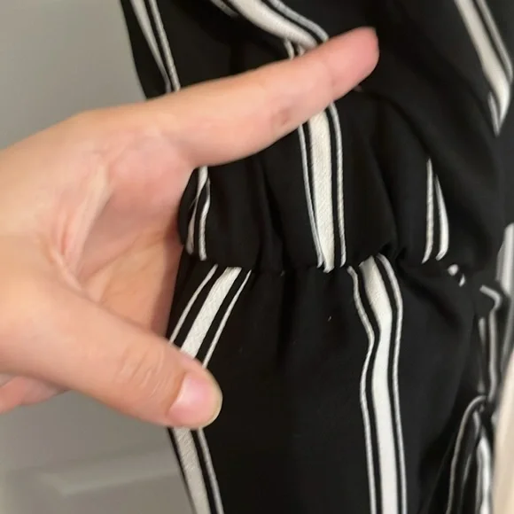 Candie’s Black and White Striped Jumpsuit 🌟 - Picture 8 of 10